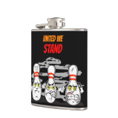 Flasques Unis Nous Tenons, Quilles de Bowling, Noir (Gauche)
