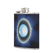 Flasques Uranus planétaire avec anneaux et lunes Image JWST (Gauche)