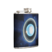 Flasques Uranus planétaire avec anneaux et lunes Image JWST (Droite)