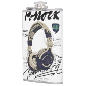 Flasques Urban Retro Headphone Vibe Illustration (Gauche)