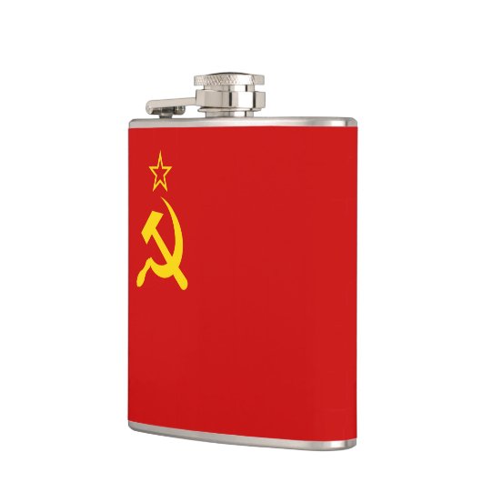 Flasques URSS Union soviétique Faucille et marteau communis (Gauche)