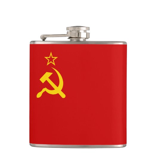 Flasques URSS Union soviétique Faucille et marteau communis (Devant)