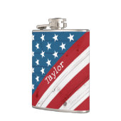 Flasques USA Patriotique Juillet 4 Russe Bois Drapeau améri (Gauche)