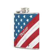 Flasques USA Patriotique Juillet 4 Russe Bois Drapeau améri (Gauche)