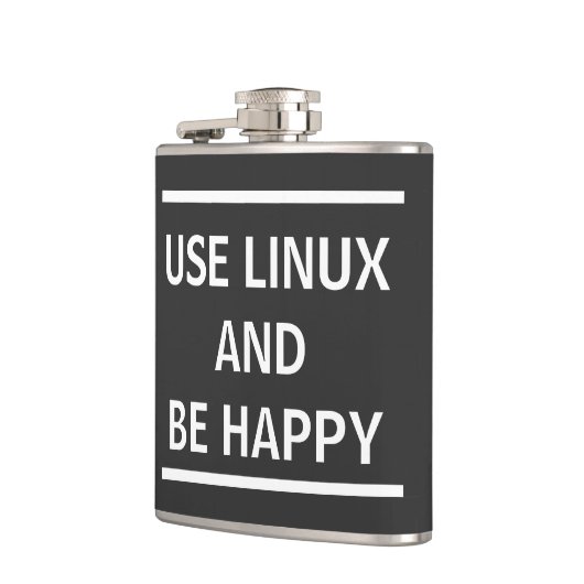 Flasques Utiliser Linux et être heureux (Gauche)