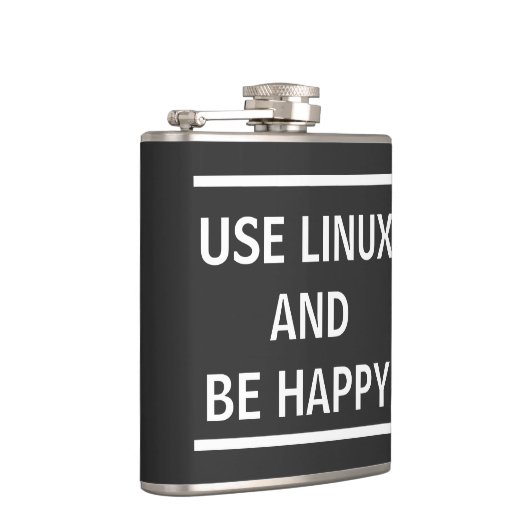 Flasques Utiliser Linux et être heureux (Droite)