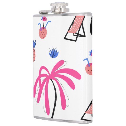 Flasques Vacances d'été : Palm Trees Ananas Motif (Gauche)