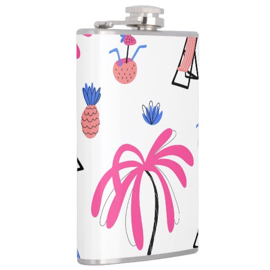 Flasques Vacances d'été : Palm Trees Ananas Motif (Droite)