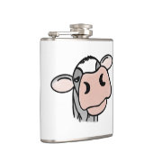 Flasques vache de dessin animé noir blanc rose baiser gris (Droite)