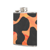 Flasques Vache imprimée noir et orange (Gauche)