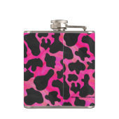 Flasques Vache rose chaud et noir (Dos)