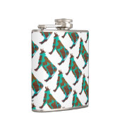 Flasques Vache Silhouette Brown et Turquoise (Droite)