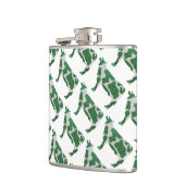 Flasques Vache Silhouette verte et blanche (Gauche)