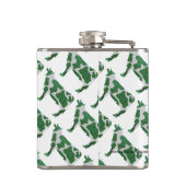 Flasques Vache Silhouette verte et blanche (Dos)