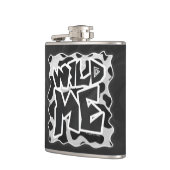 Flasques Vache Wild Me Noir et Blanc (Gauche)