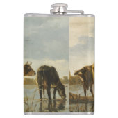 Flasques Vaches dans une rivière Aelbert Cuyp (Dos)