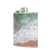 Flasques Vagues sur la plage de sable (Gauche)