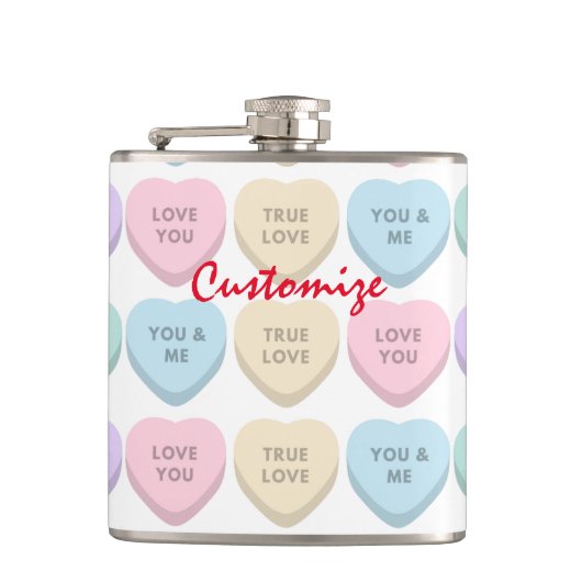 Flasques Valentine Candy Hearts Thunder_Cove (Devant)