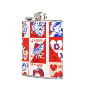 Flasques Valentine Retro Love Hugs Motif (Gauche)