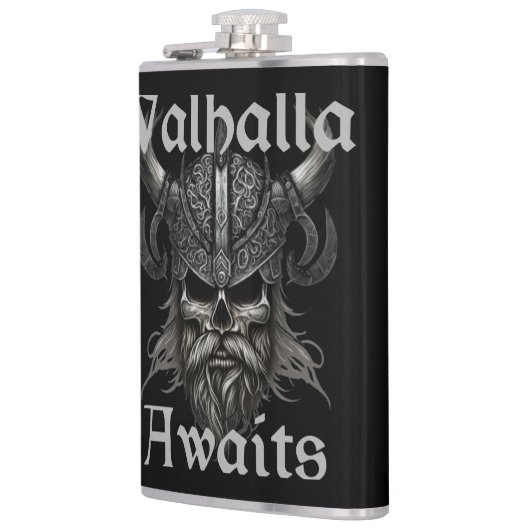 Flasques Valhalla attend - Crâne (Gauche)