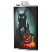 Flasques Vampire Chat et Assistant Citrouille Halloween Sur (Gauche)