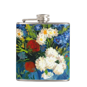 Flasques Van Gogh Vase avec Cornflowers et Poppies