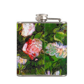 Flasques Van Gogh Vie morte avec des roses roses roses (Dos)