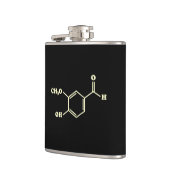 Flasques Vanille Vanillin Formule chimique moléculaire (Gauche)