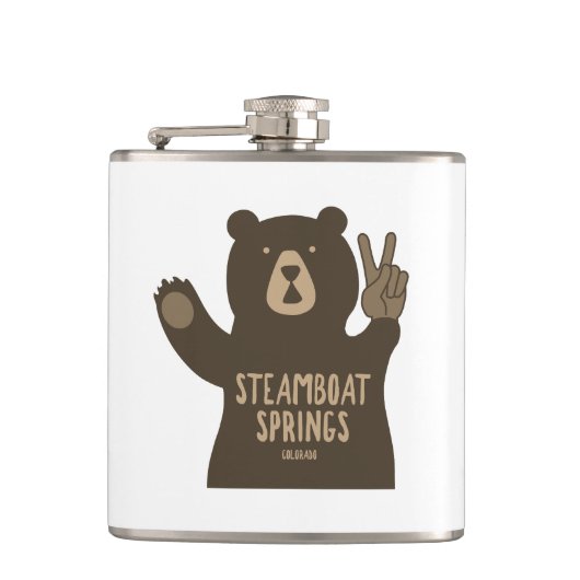 Flasques Vapeur Springs Colorado Peace Bear (Devant)