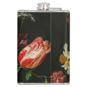 Flasques Vase de verre avec des fleurs (Dos)