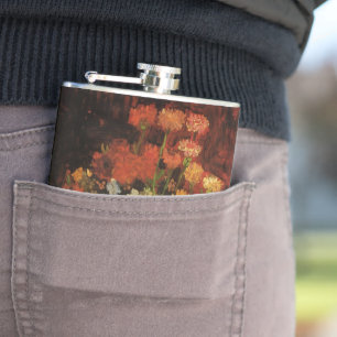 Flasques Vase Still Life avec Zinnias par Vincent van Gogh