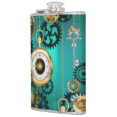 Flasques Veille bijoux Steampunk sur un Arrière - plan vert (Gauche)