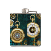 Flasques Veille bijoux Steampunk sur un Arrière - plan vert (Dos)