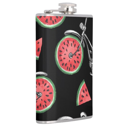 Flasques Vélos à roue de pastèque, motif d'été. (Droite)
