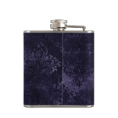 Flasques Velvety Midnight Damask | Indigo Purple Grunge (Dos)