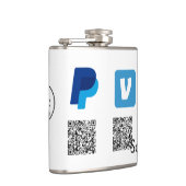 Flasques Venmo paypal scan pour payer ajouter q r code logo (Droite)