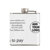 Flasques Venmo paypal scan pour payer ajouter q r code logo (Dos)