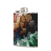 Flasques Vent foncé centré sur le cube (Gauche)