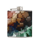 Flasques Vent foncé centré sur le cube (Devant)