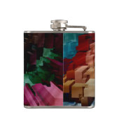 Flasques Vent foncé centré sur le cube (Dos)