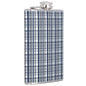 Flasques Ventilateur sportif Dallas Silver Navy Blue Plaid  (Droite)