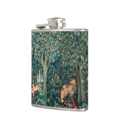 Flasques VERDURE, Hares d'ANIMAUX FORESTIERS, Renard, Flora (Gauche)