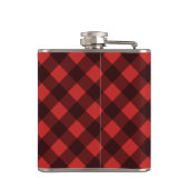Flasques Vérification de buffle noir et rouge Monogramme pe (Dos)