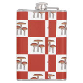 Flasques Vérification rouge avec champignon (Dos)