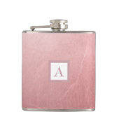 Flasques Verre chic minimal rose or rose (Devant)