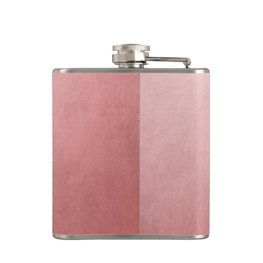 Flasques Verre chic minimal rose or rose (Dos)