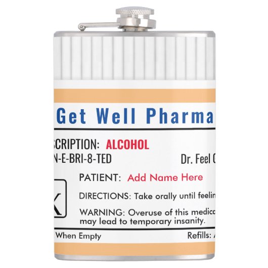 Flasques Verre de prise de commande RX amusant (Devant)