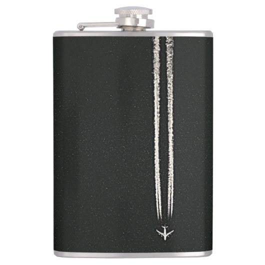 Flasques Vers le haut de dans le Contrail de ciel/avion de (Devant)