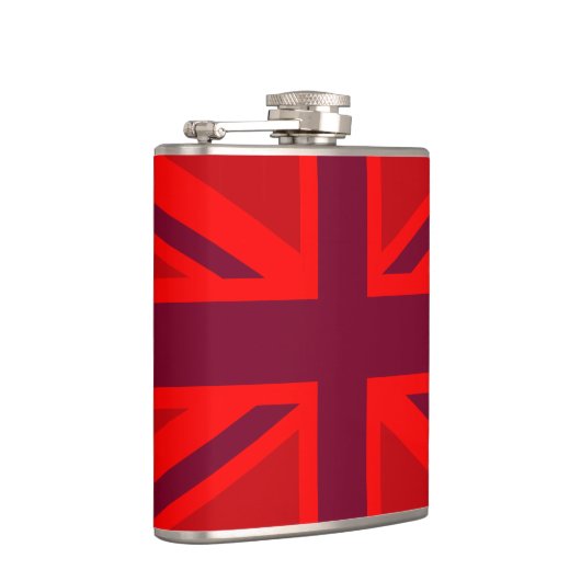 Flasques Version rouge Décor Union Jack britannique (Droite)