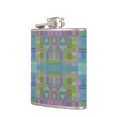 Flasques Vert bleu violet géométrique (Gauche)